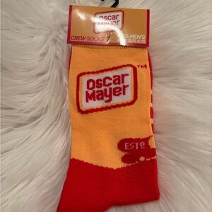 Oscar Mayer Crew Socks - Red and Yellow new with tags